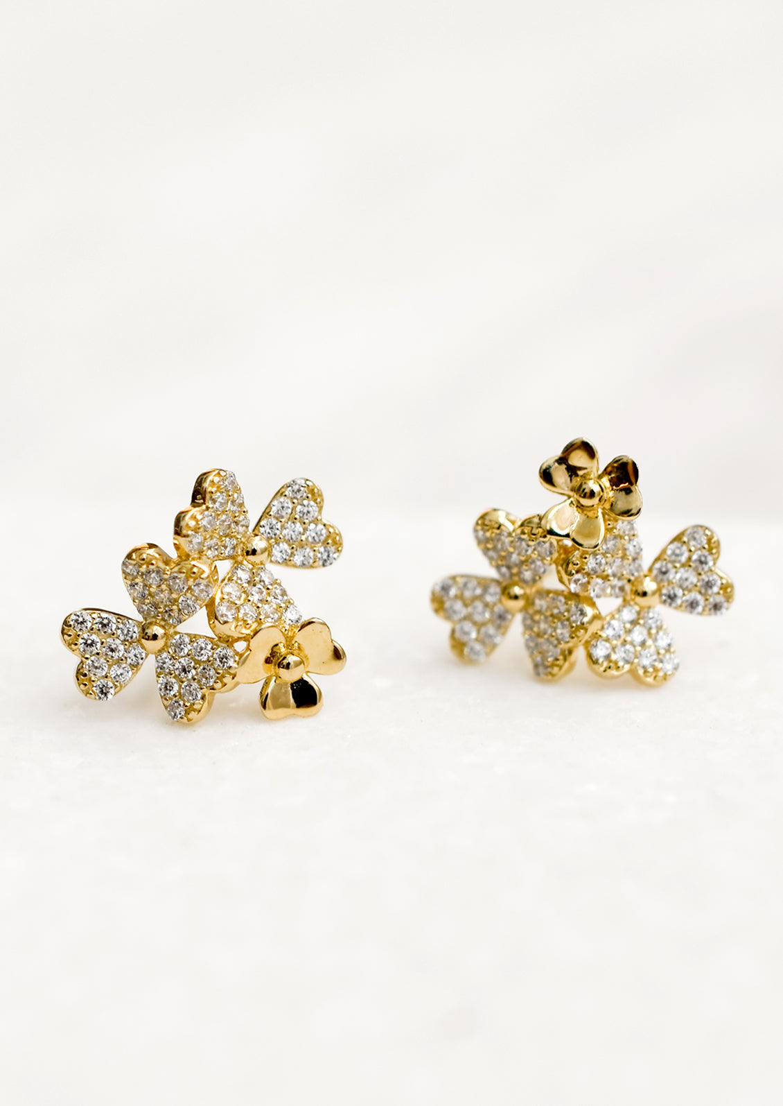 Oxalis Cluster Stud Earrings