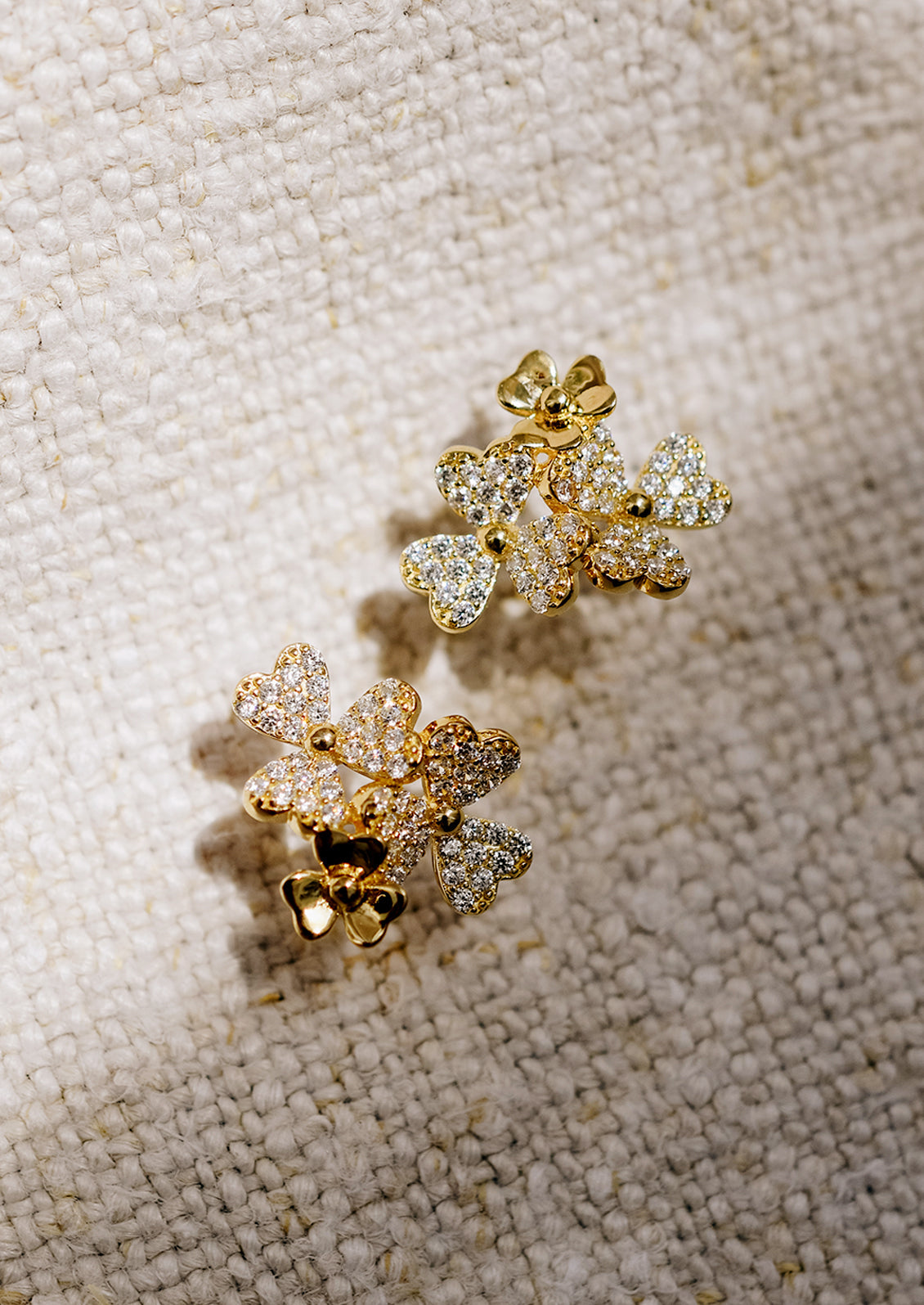 Oxalis Cluster Stud Earrings