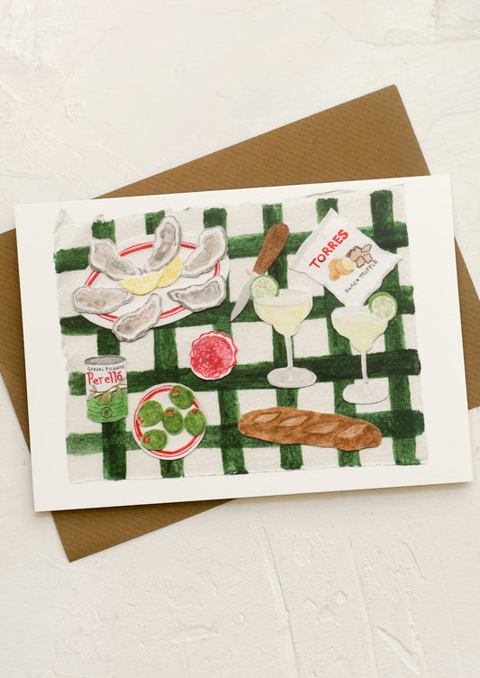 Picnic Scene Blank Card