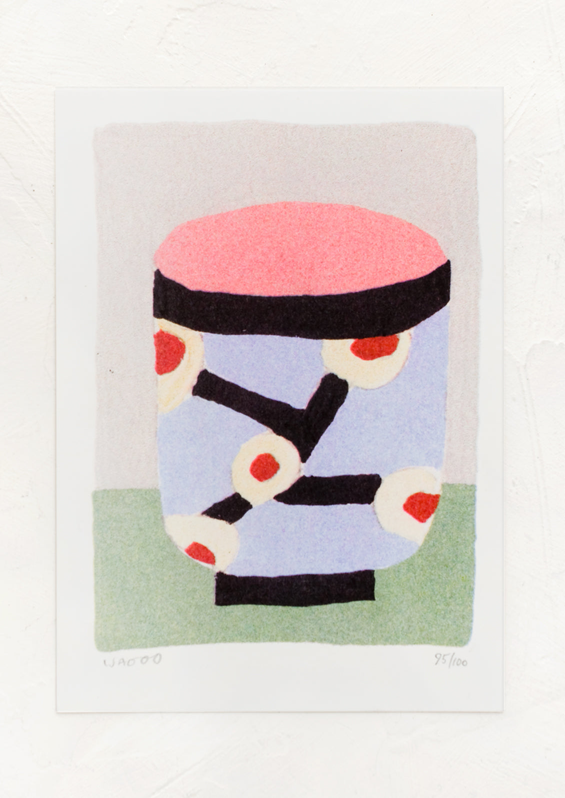 Painted Cup Risograph Print