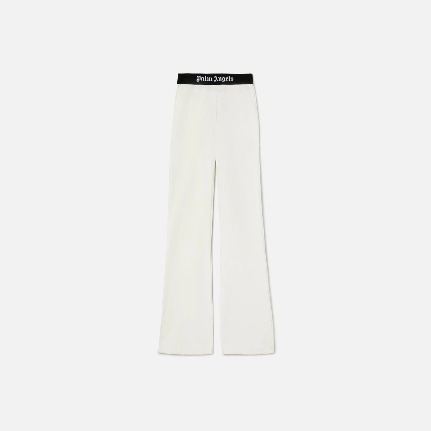 Palm Angels Logo Tape Flare Sweatpants - Off White / Black