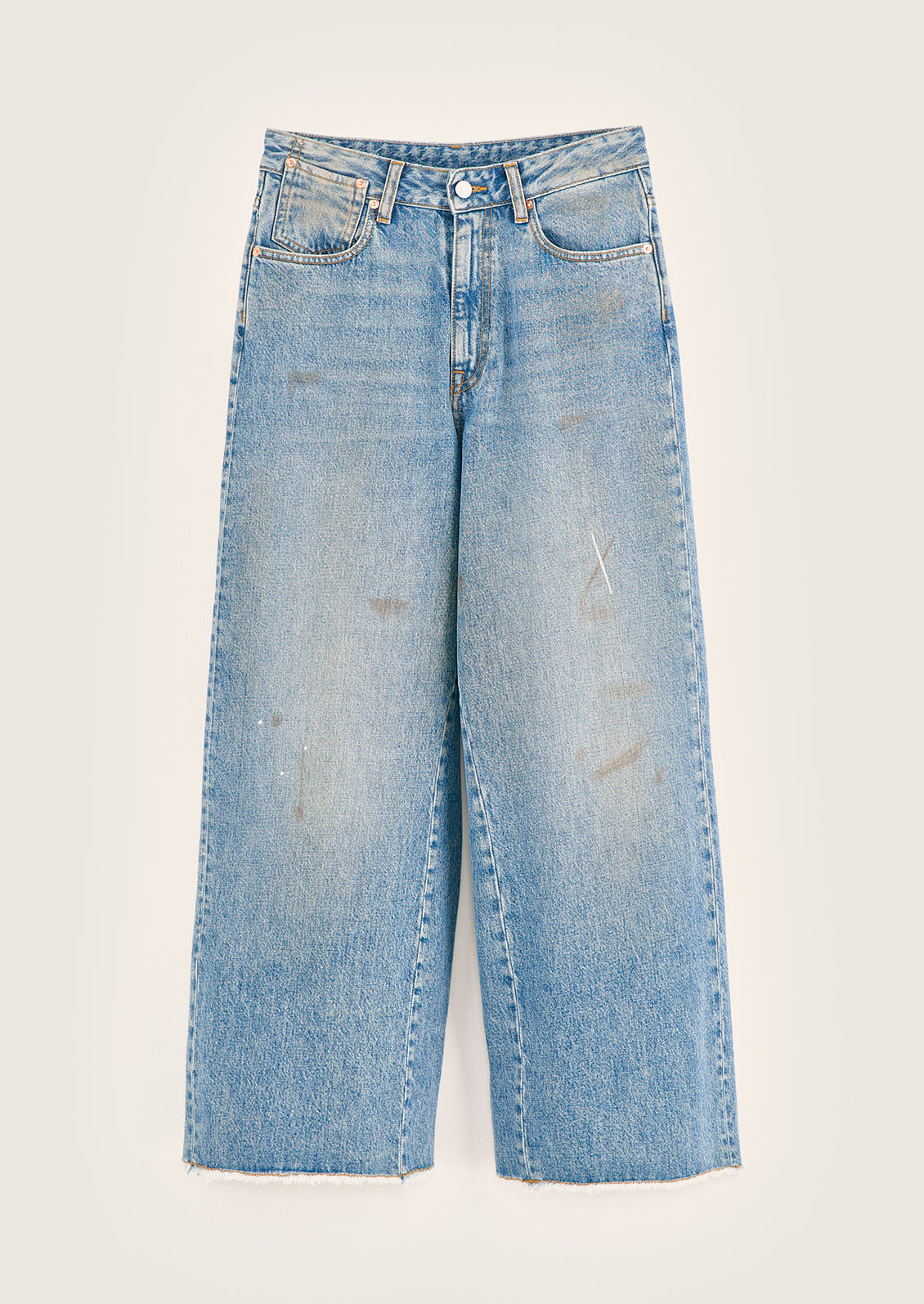 Pantera Distressed Wide Leg Jean