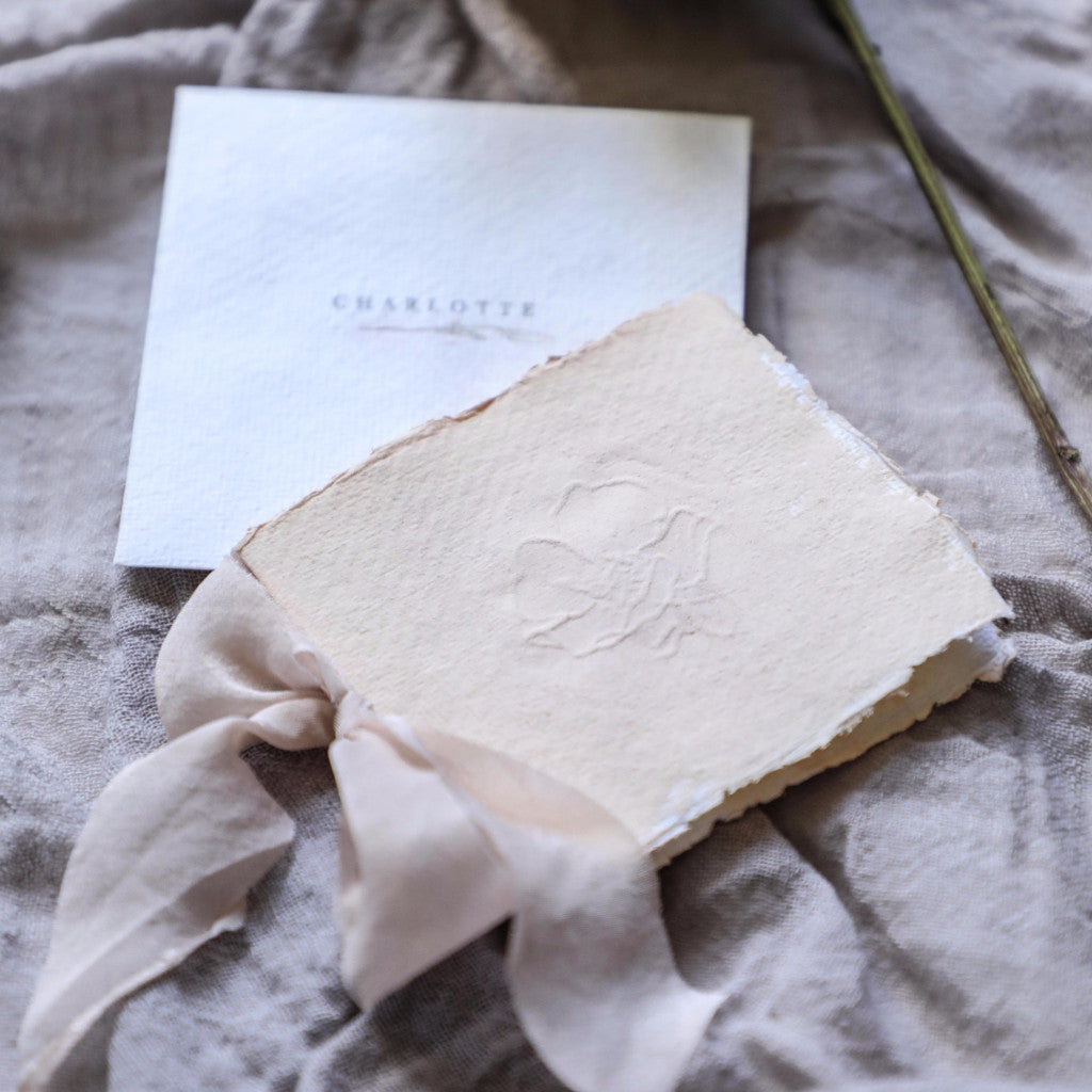 NOTE CARD SET & CARDS 3 x 3 {Natural White}