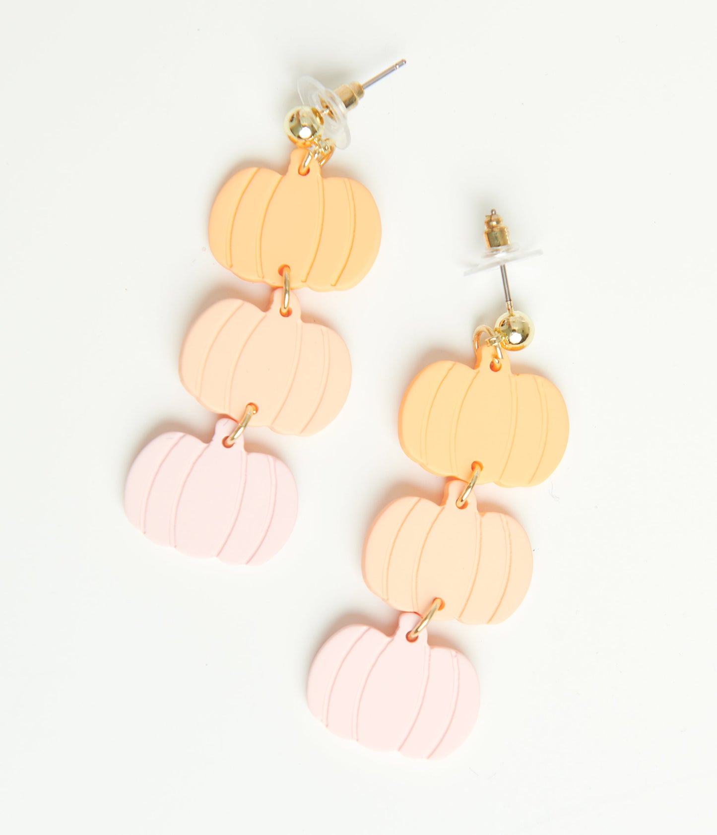Pastel Pumpkin Drop Earrings
