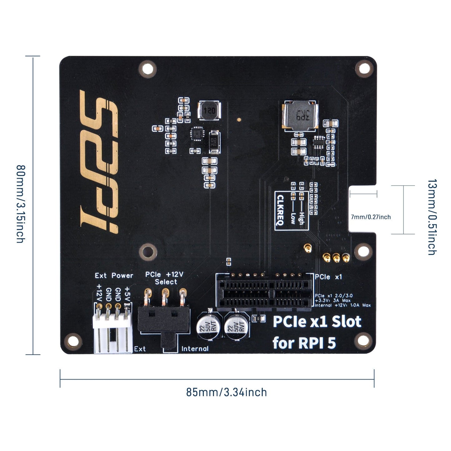 PCIe Slot for Raspberry Pi 5 (P02)