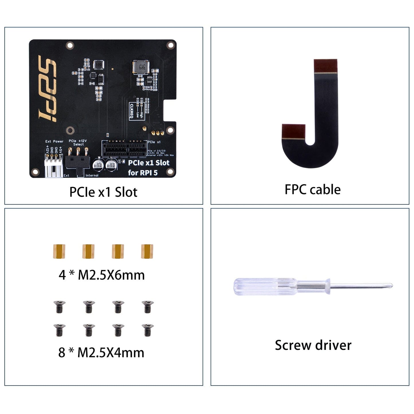 PCIe Slot for Raspberry Pi 5 (P02)