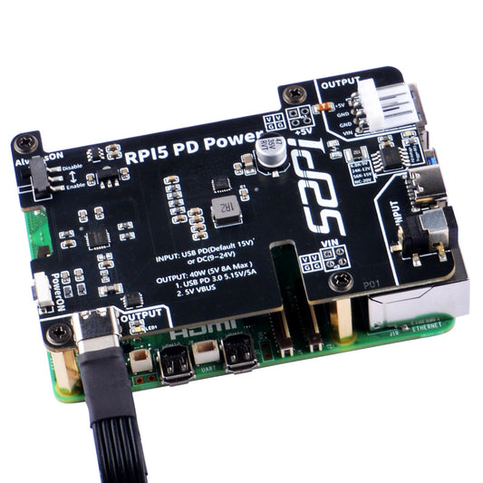 PD Power Extension Board for Raspberry Pi 5