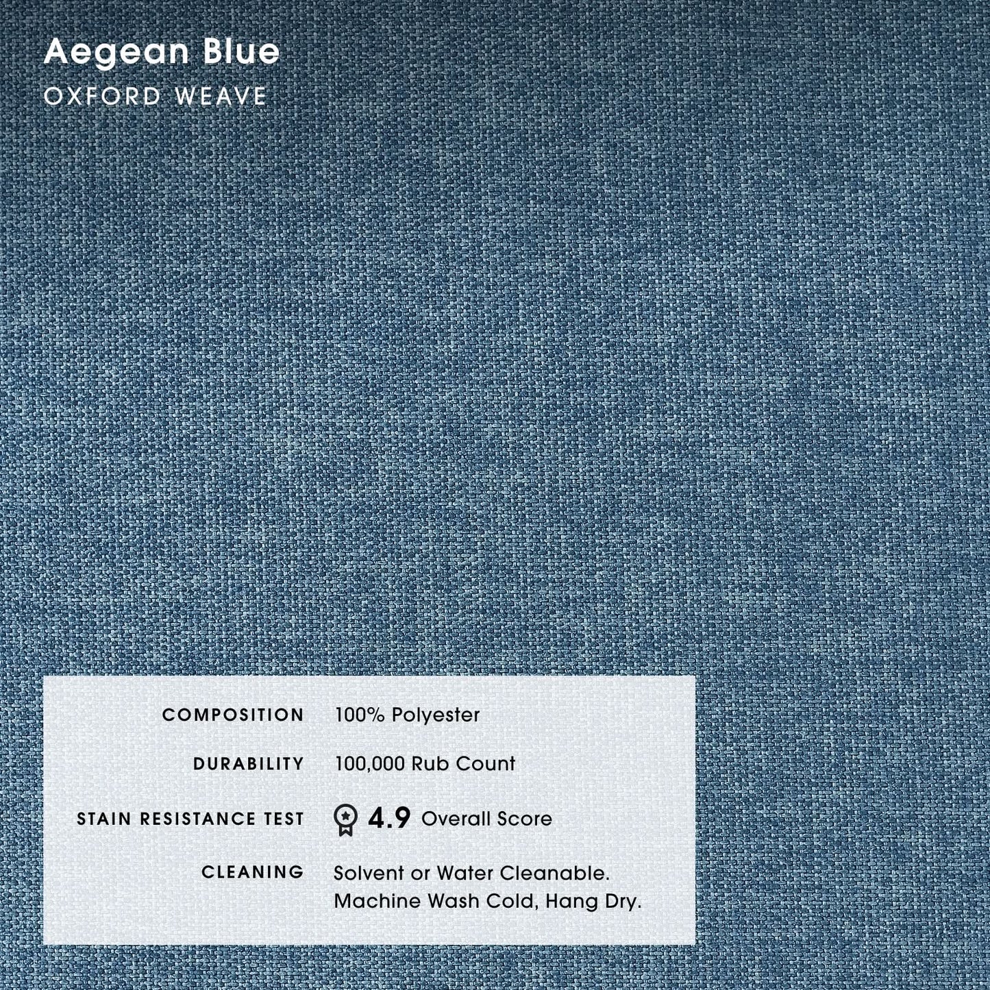 Slipcover Only - Modular Bondi 4-Seater Sectional in Aegean Blue