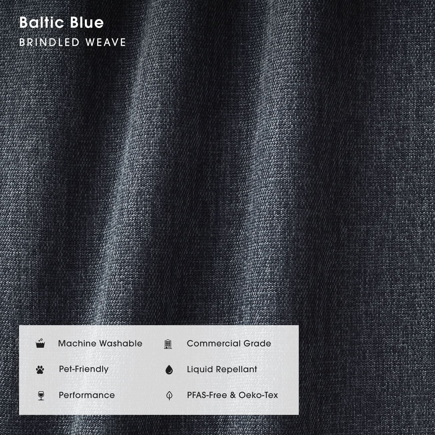Slipcover Only - Modular Bondi Ottoman in Baltic Blue