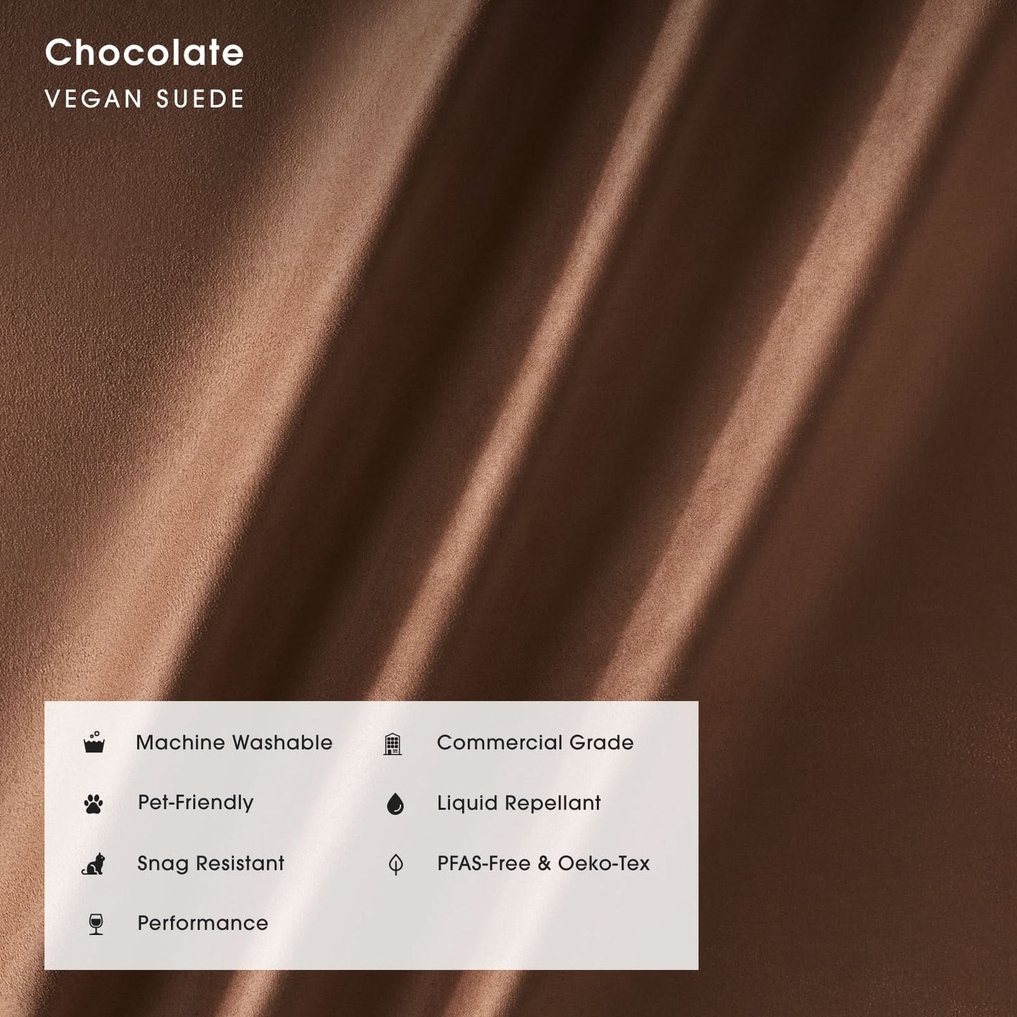 Square Accent Pillow 22 x 22 | Chocolate