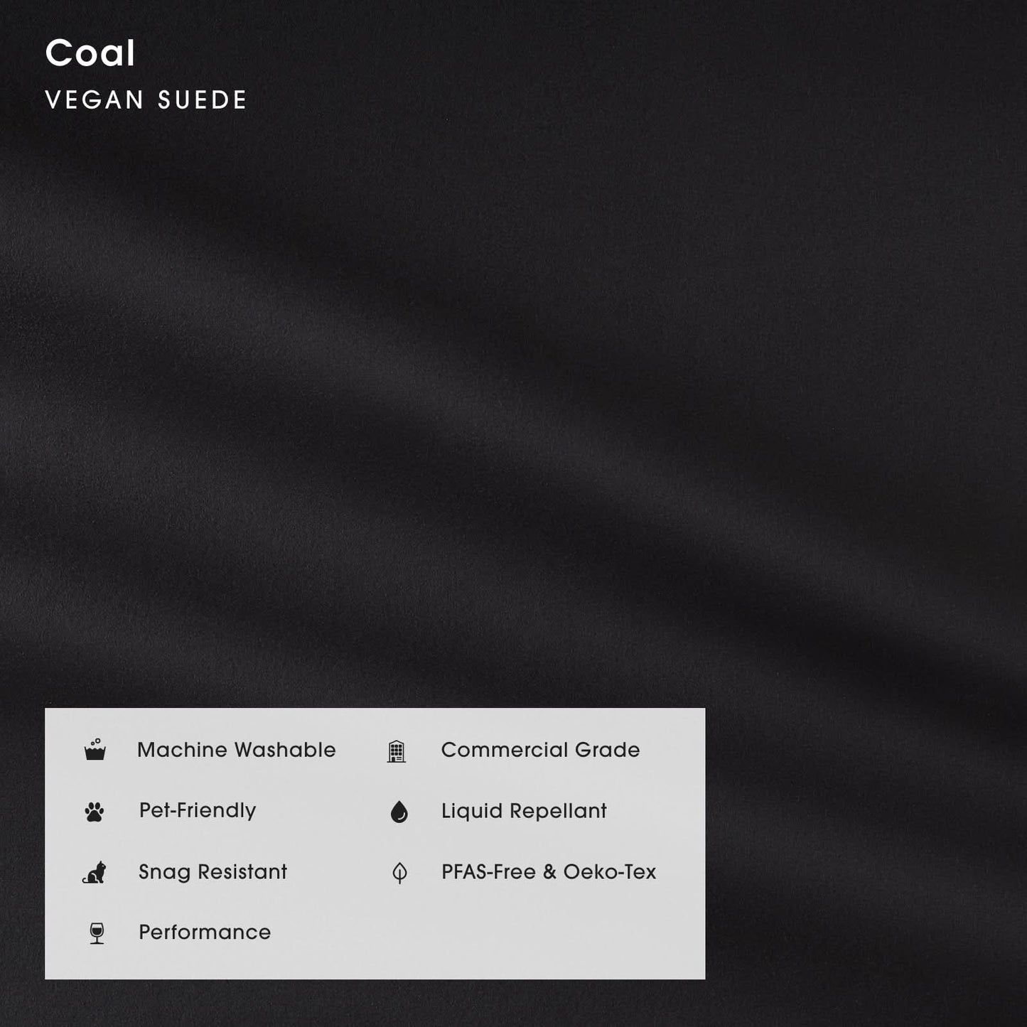 Slipcover Only - Modular Bondi 6-Seater Corner Sectional + Ottoman in Coal