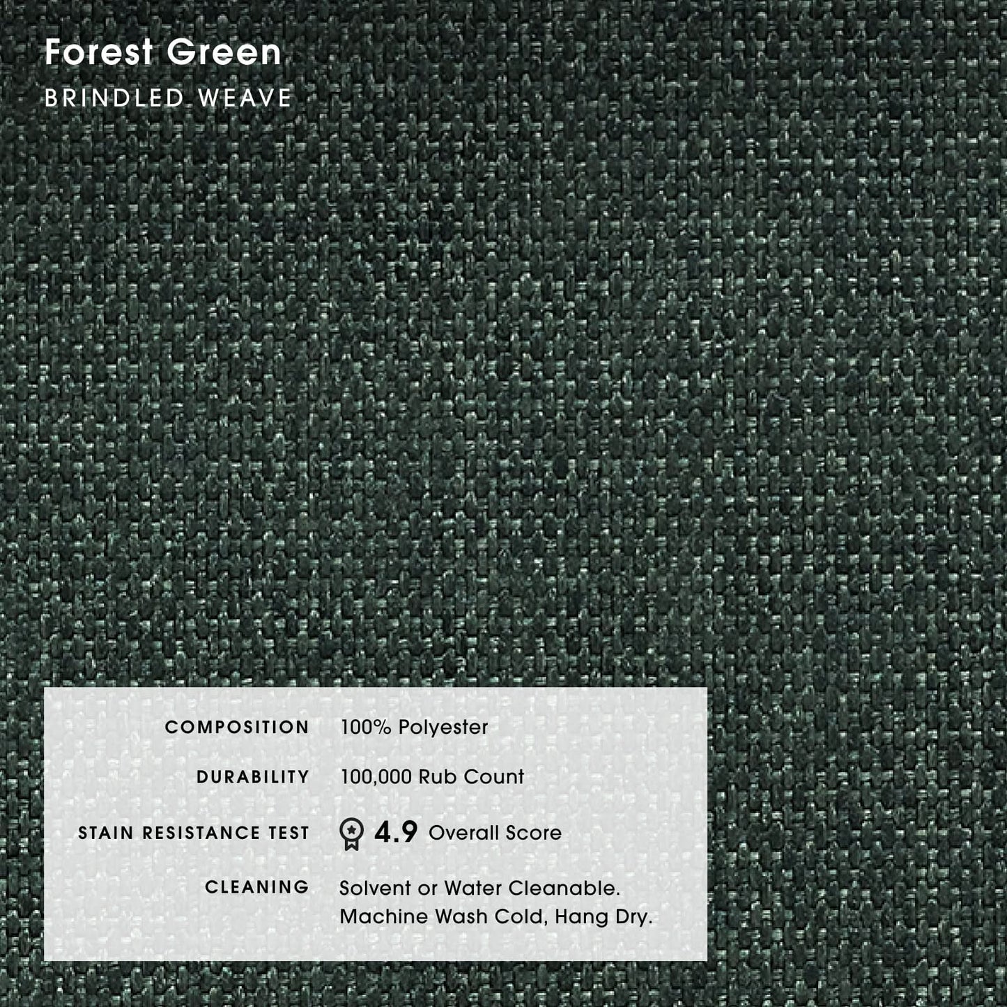 Slipcover Only - Modular Bondi 5-Seater Corner Sectional + Ottoman in Forest Green