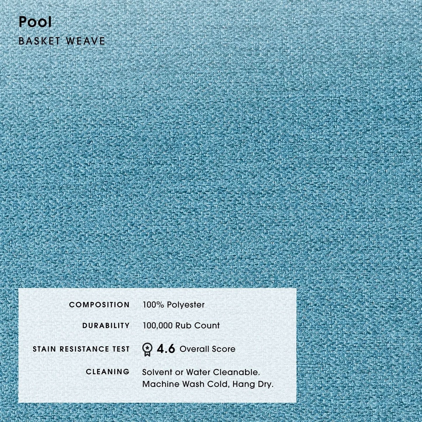 Slipcover Only - Modular Bondi 6-Seater Corner Sectional + Bench Ottoman in Pool