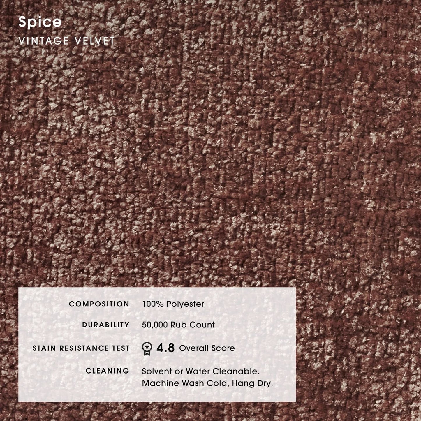 Modular Bondi Espresso Ottoman in Spice | Memory Foam Blend