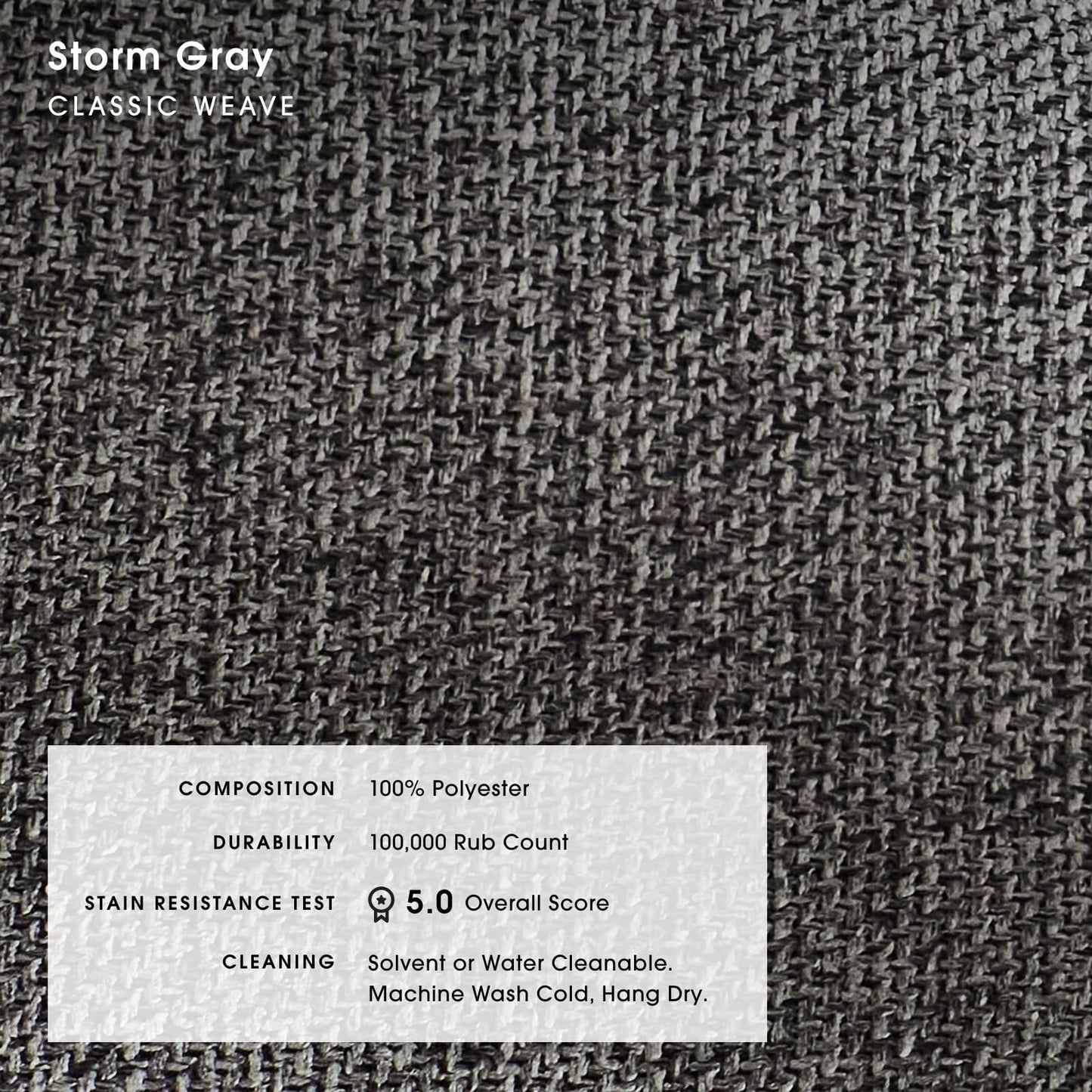 Modular Bondi Espresso Ottoman in Storm Gray | Classic Blend