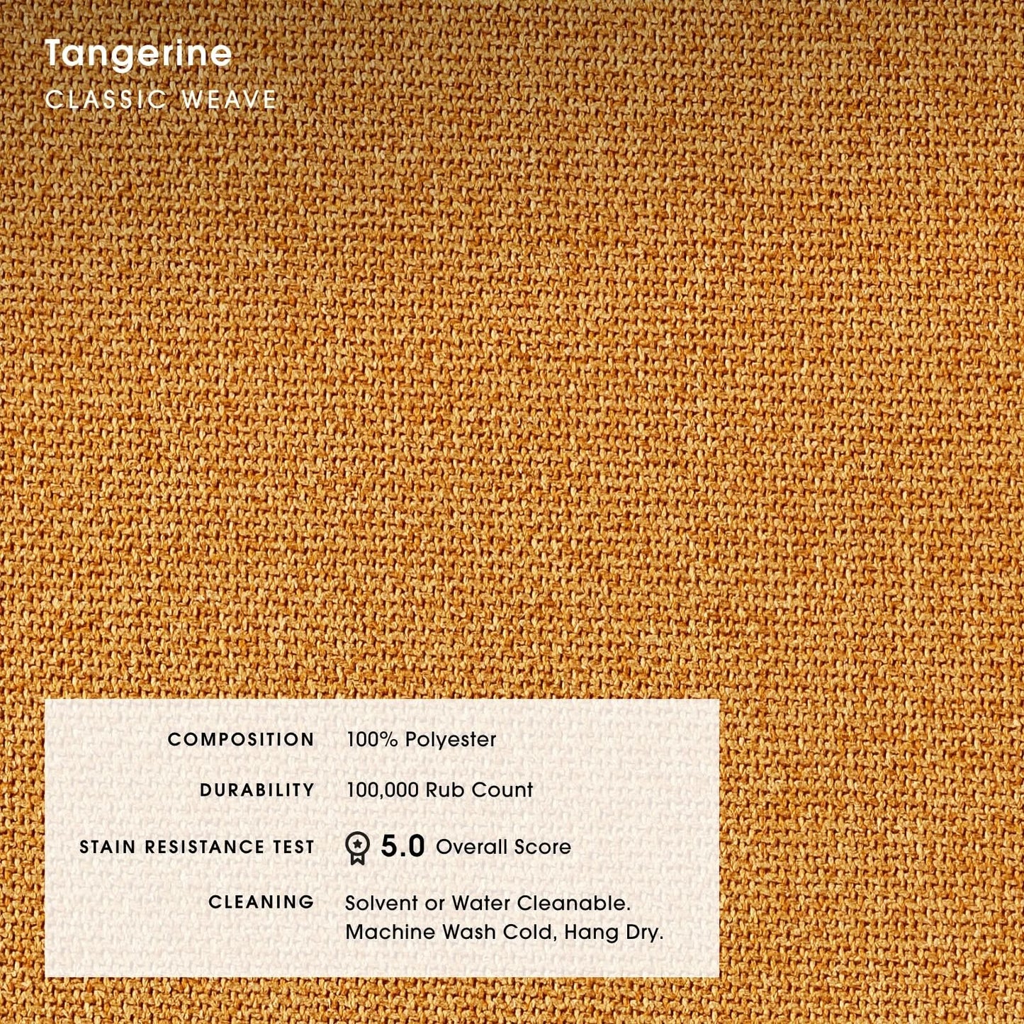 Modular Bondi Espresso Ottoman in Tangerine | Memory Foam Blend