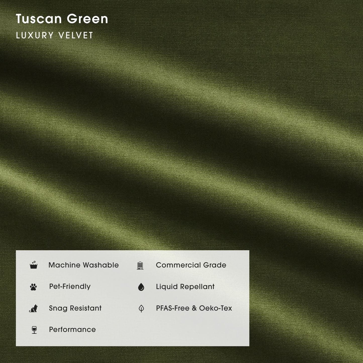 Modular Bondi Espresso Ottoman in Tuscan Green | Classic Blend