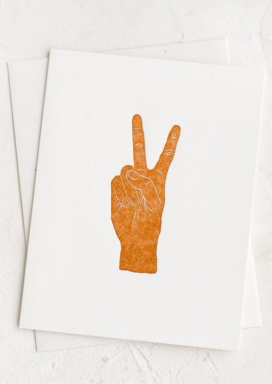 Peace Hand Card