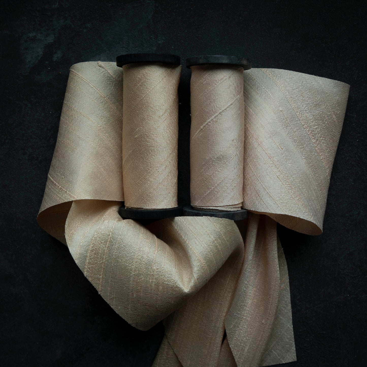 Peach {Dupioni} Silk Ribbon