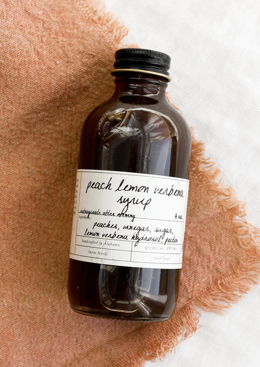 Peach Lemon Verbena Syrup