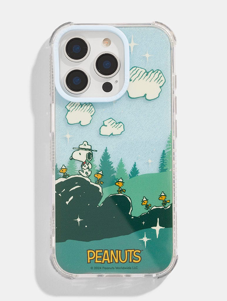 Peanuts x Skinnydip Happy Camper Snoopy Shock iPhone Case