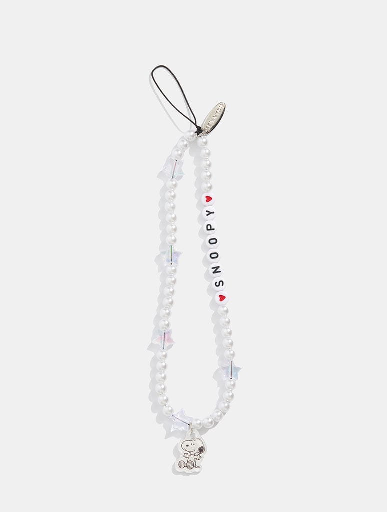 Peanuts x Skinnydip Snoopy Beaded Phone Strap