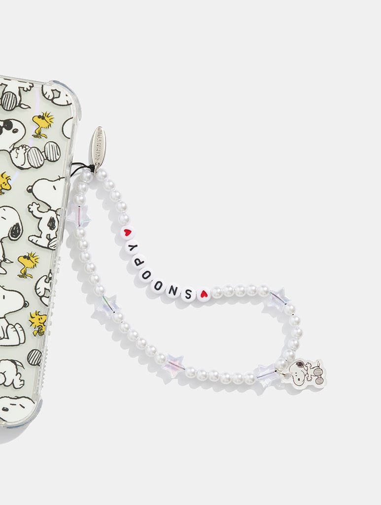 Peanuts x Skinnydip Snoopy Beaded Phone Strap