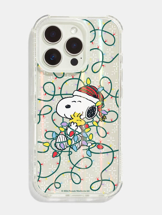 Peanuts x Skinnydip Snoopy Christmas Lights Shock iPhone Case