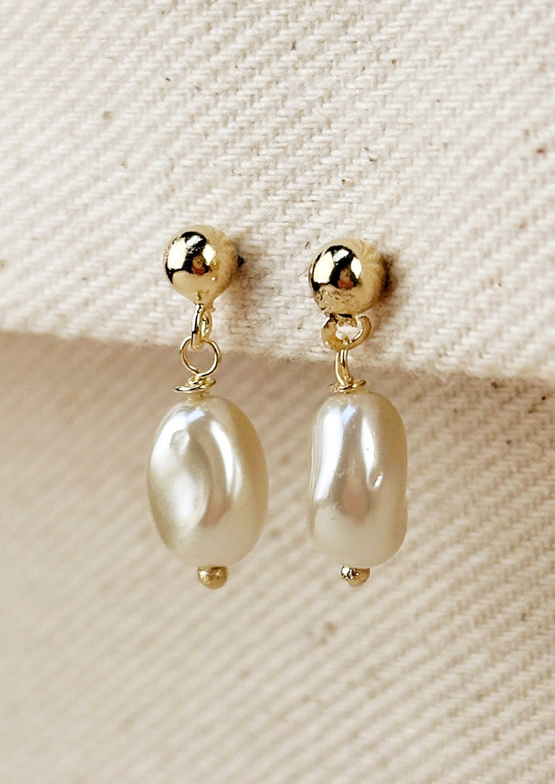 Baroque Pearl Drop Earrings