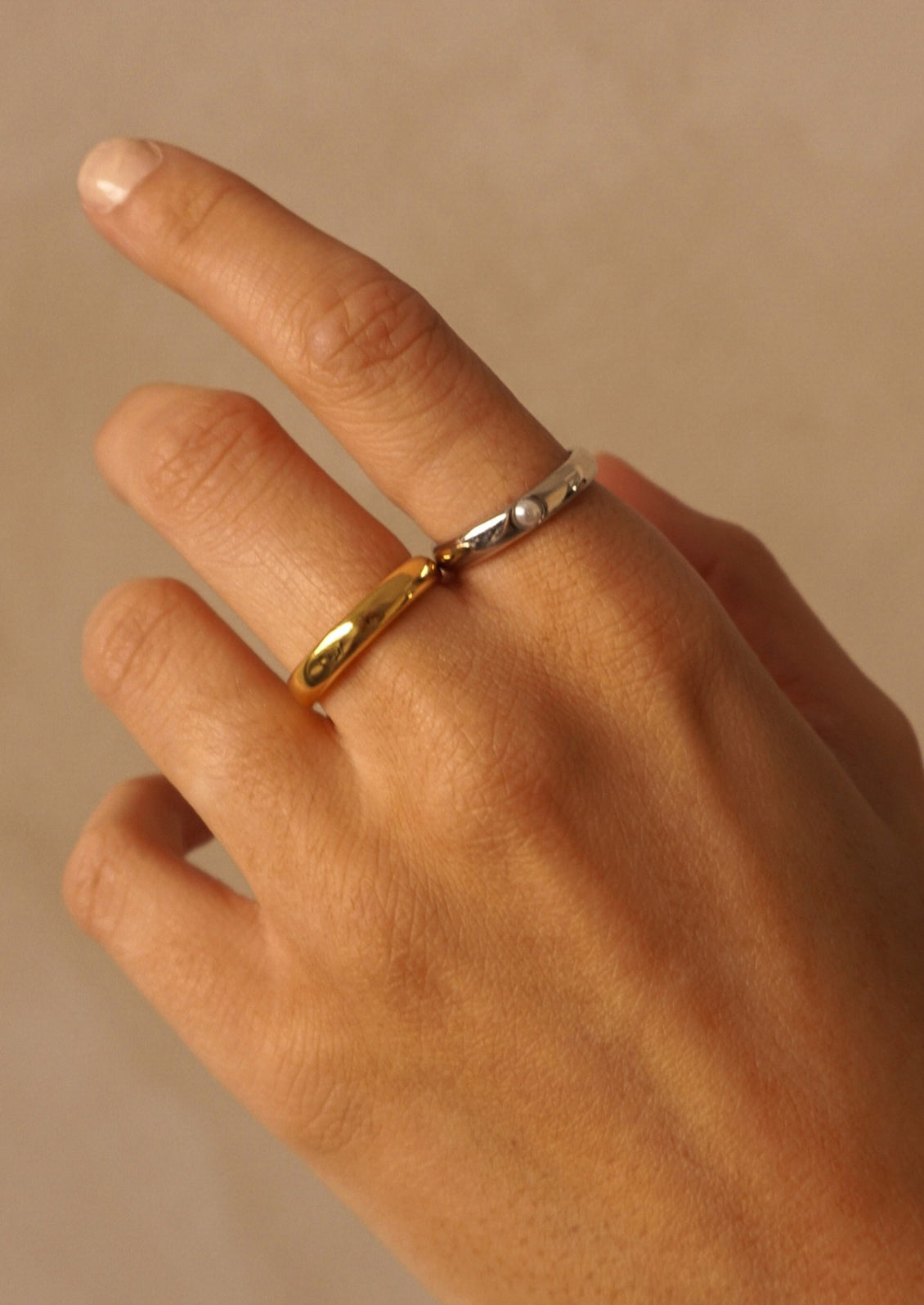 Pearl Solitaire Ring