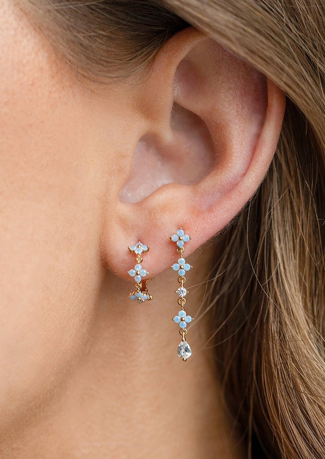 Delicate Forget Me Not Earrings