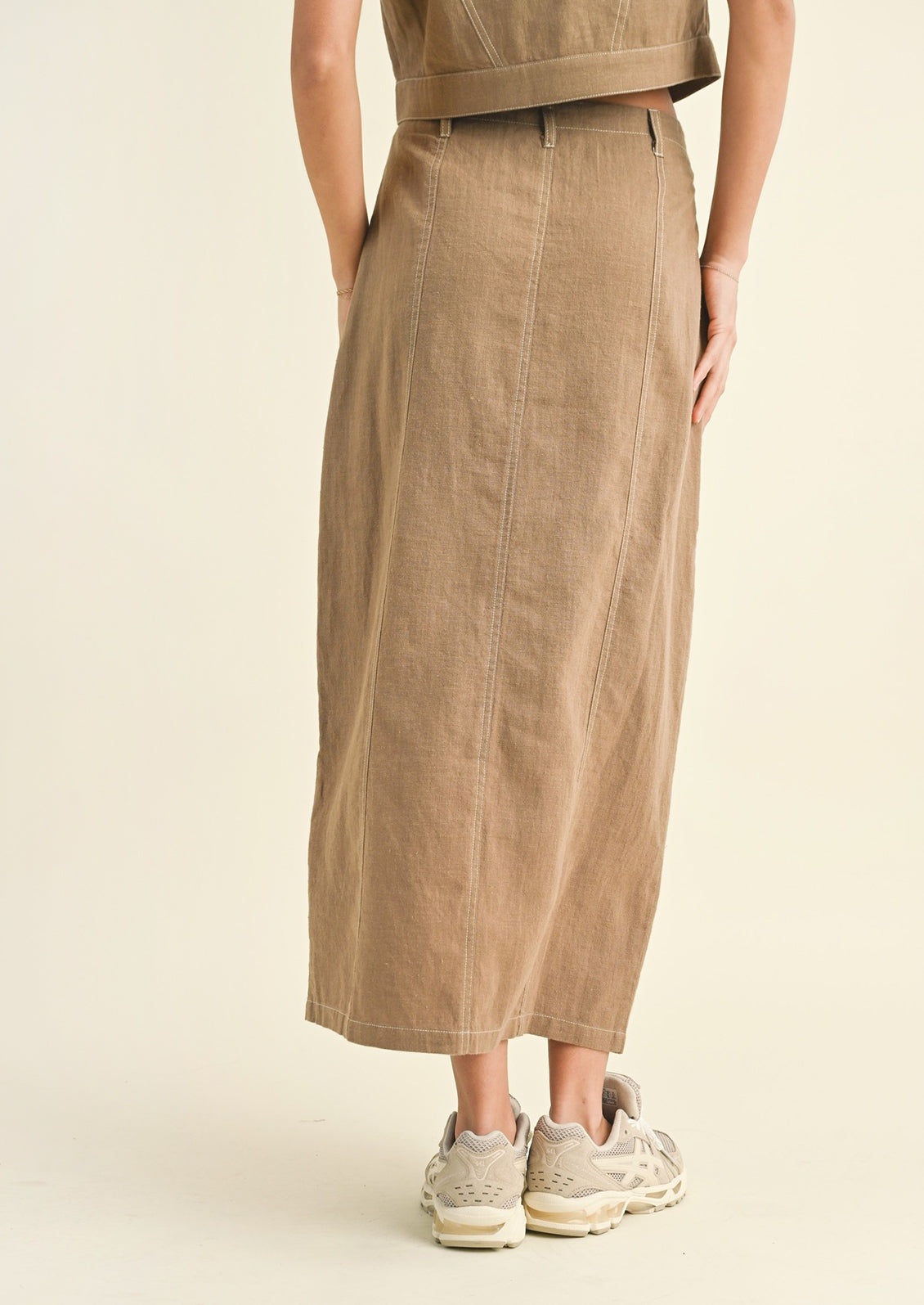 Perth Linen-Cotton Skirt