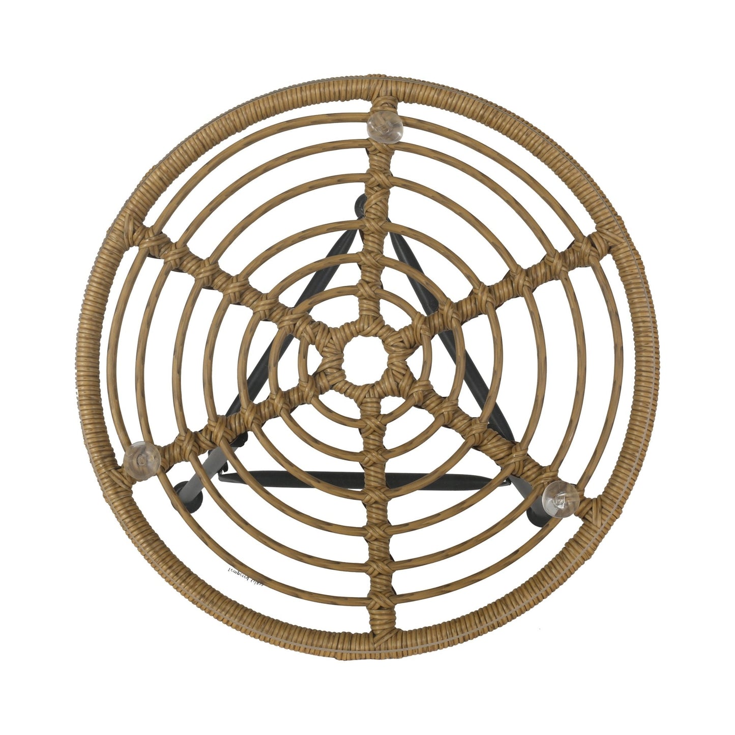 Petrichor Outdoor Rattan Table with Tempered Glass Top