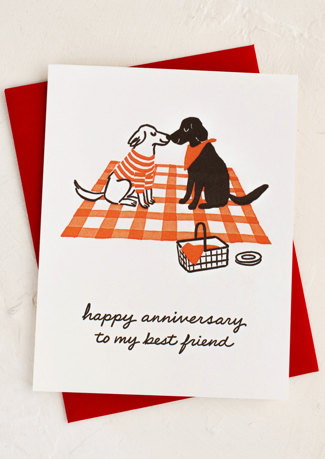 Dog Picnic Anniversary Card
