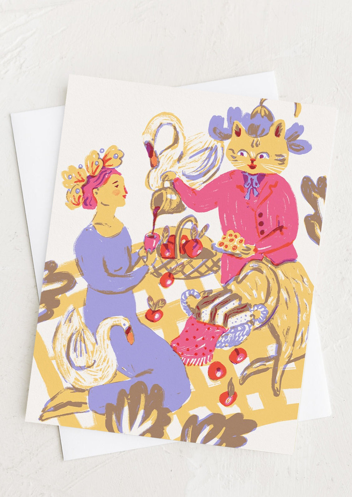 Picnic With Mr. Cat Card