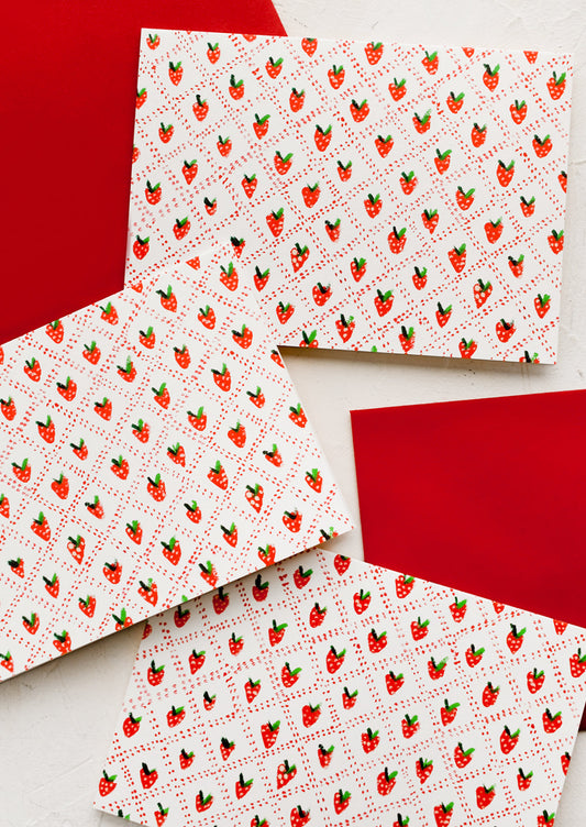 Picnic Strawberry All Purpose Card Set