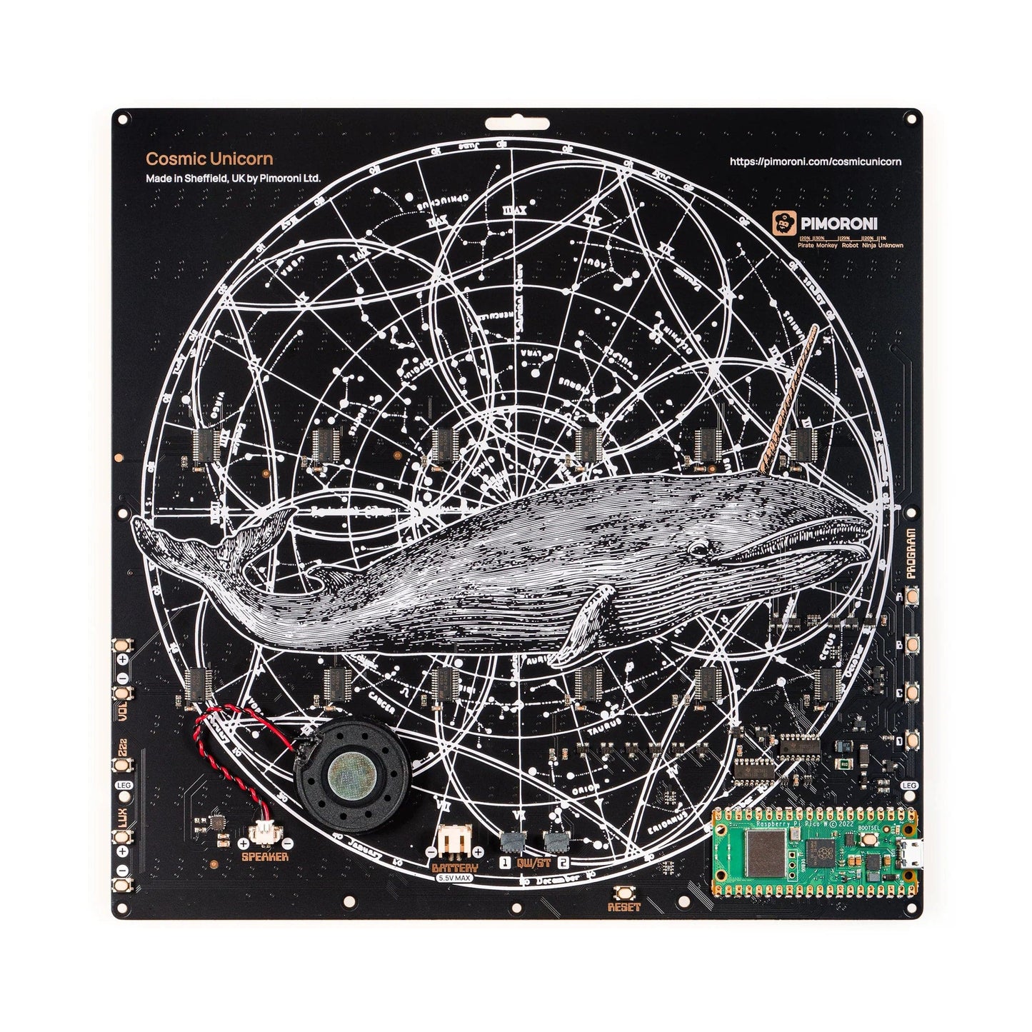 Pico W Smart LED Matrix – Cosmic Unicorn (32x32 – 1024 pixels)