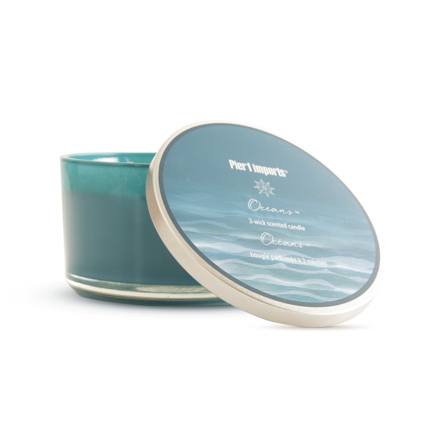 Pier 1 Oceans ® Filled 3-Wick Candle 14oz