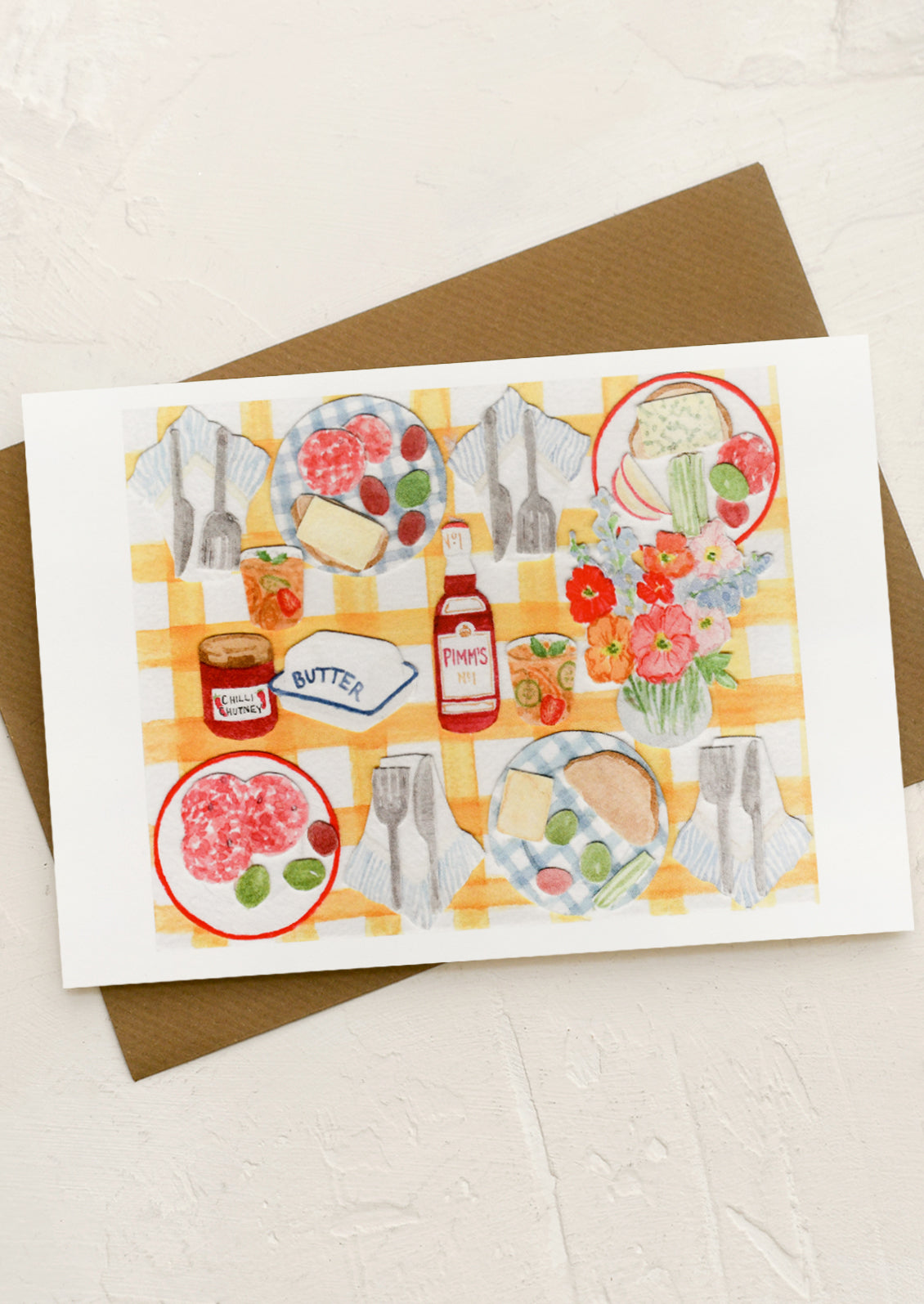 Picnic Scene Blank Card