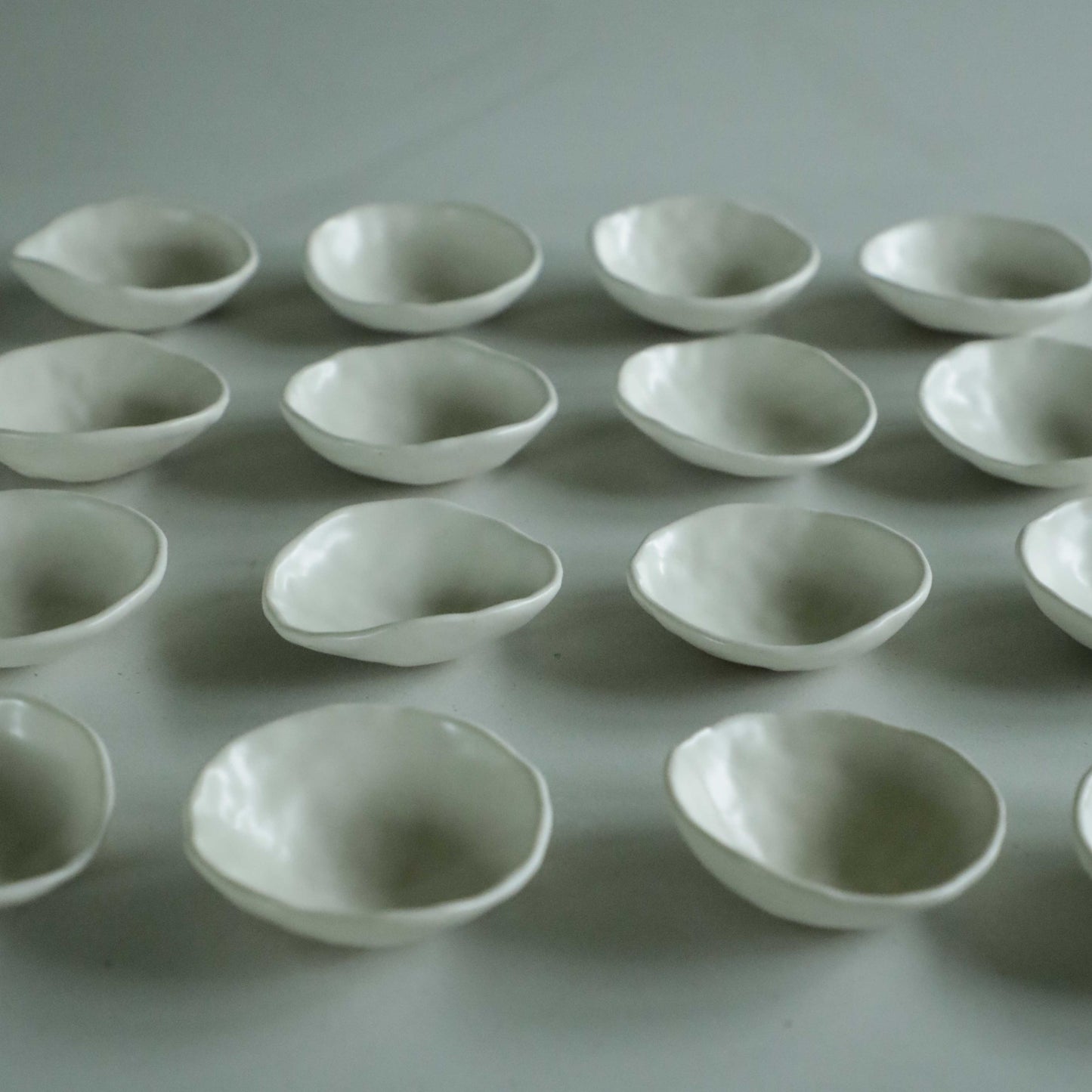 Handmade Ceramic Styling Dish {Satin White}