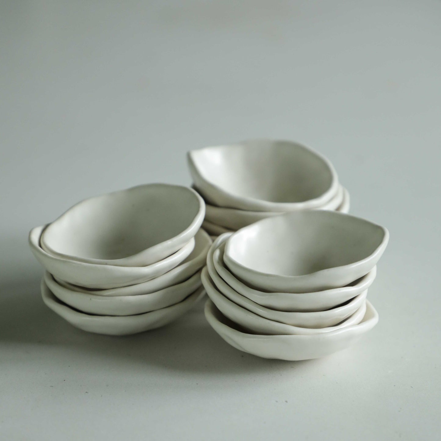 Handmade Ceramic Styling Dish {Satin White}