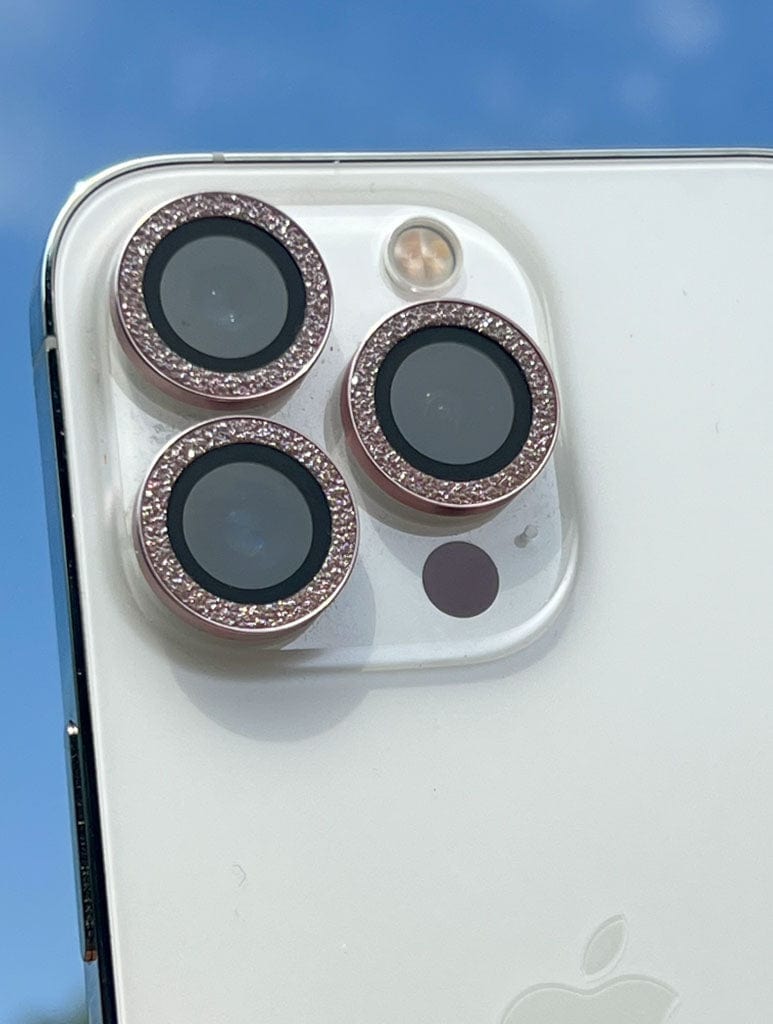 Pink Glitter Protective Camera Lens Cover