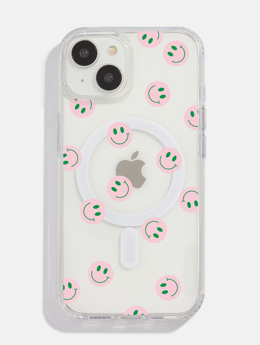 Pink & Green Smile MagSafe iPhone Case