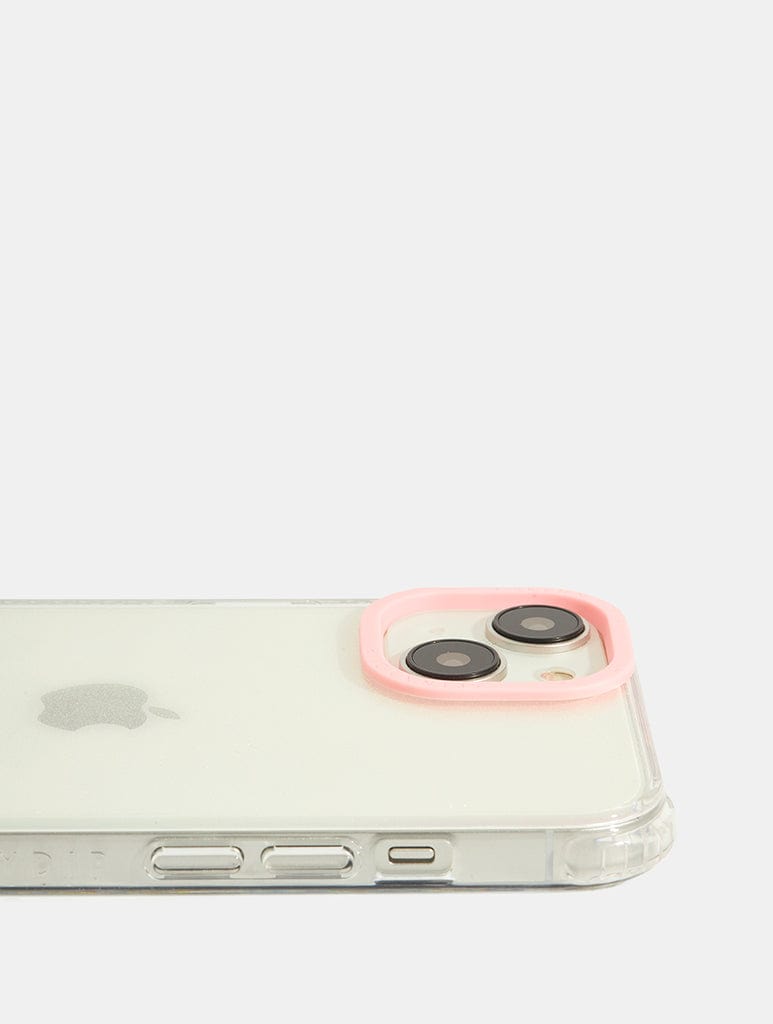 Pink Minimal Glitter Shock iPhone Case