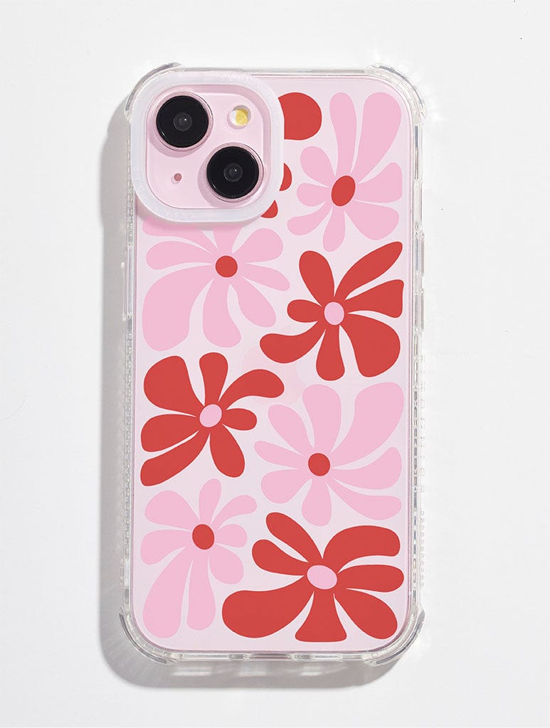 Pink & Red Daisy Shock iPhone Case