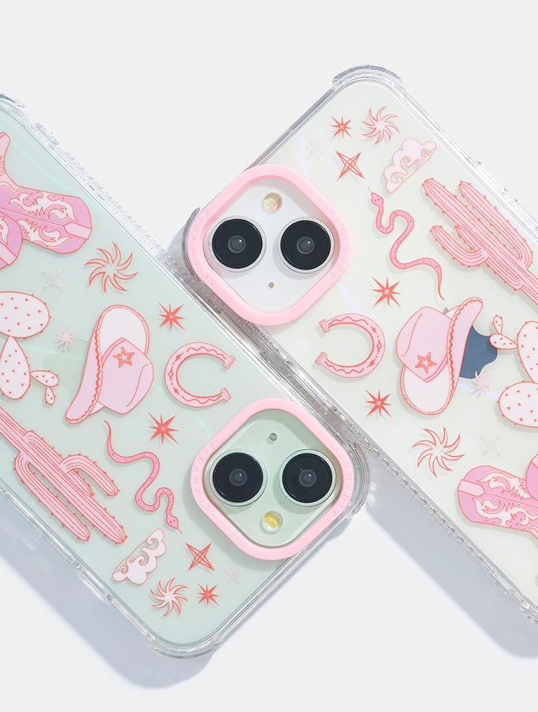 Pink Rodeo Cowgirl Shock iPhone Case