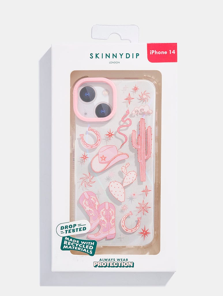 Pink Rodeo Cowgirl Shock iPhone Case