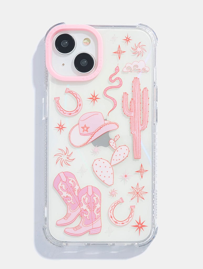 Pink Rodeo Cowgirl Shock iPhone Case