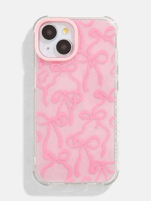 Pink Tinted Bow Shock iPhone Case