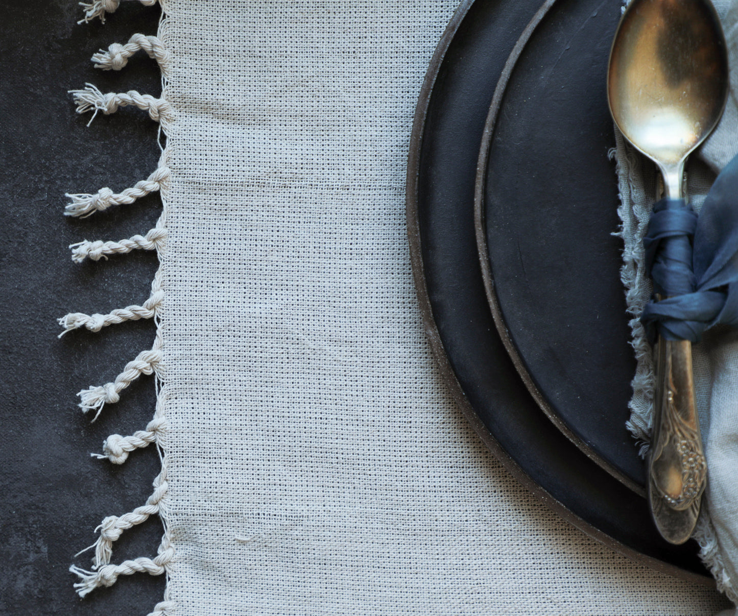 PRICED TO GO!! Set of 6 / Organic Cotton Hand-loomed Placemats/Picnic Mat
